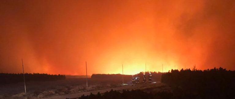 POŻAR W KARKONOSZACH