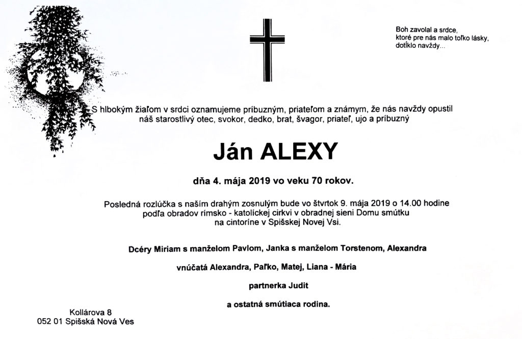 ŻEGNAJ SŁOWACKI PRZYJACIELU